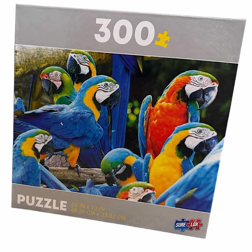 New Parrot Puzzle TCG Toys 300 Piece Puzzle of Parrots 19"×13" Colorful Puzzle